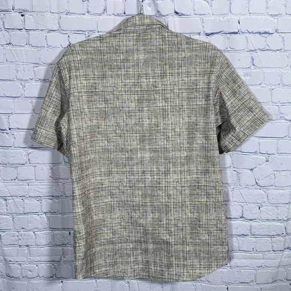 Lululemon Men’s Airing Easy Short Sleeve Shirt Gray & Yellow Size M - Picture 5 of 6